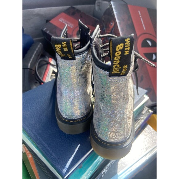 Dr. Martens Women's 1460 Pascal J Metallic Leather Boots Size 4 US New Authentic - Picture 9 of 15